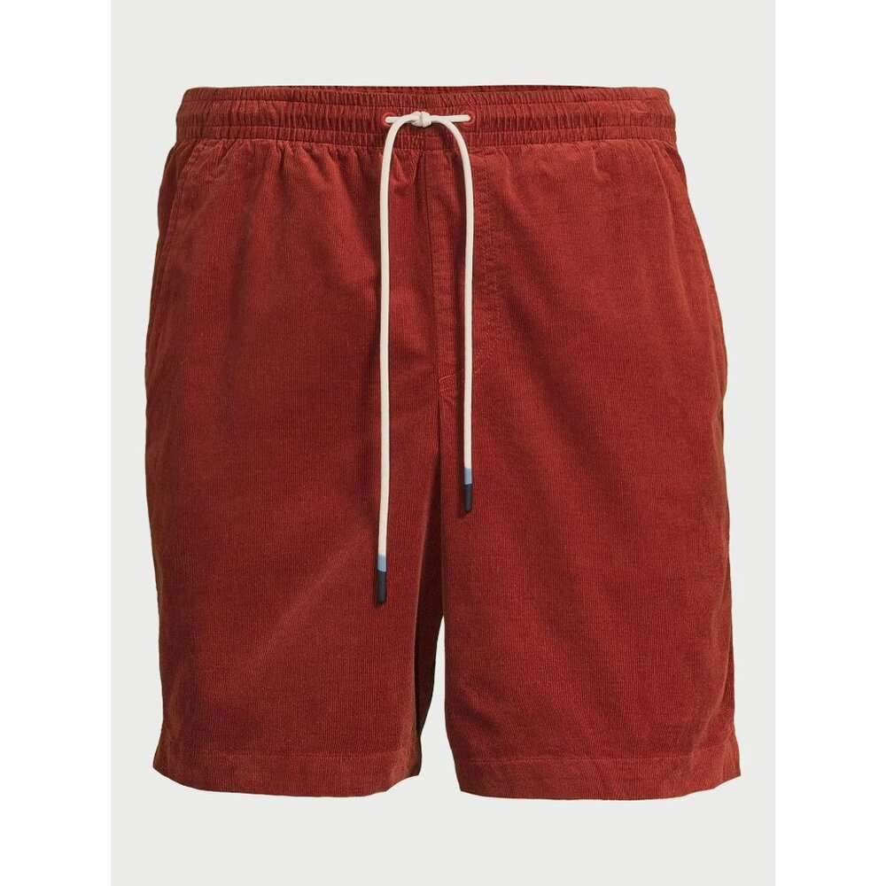 Free Assembly Men's Corduroy Shorts – Burnt Henna, Medium, 7" Inseam